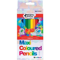 Pencil Texta Coloured Maxi Triangular