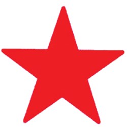 Stamp Deskmate Merit Star Red