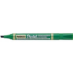 Pentel N860 Green Chisel Permanent Marker