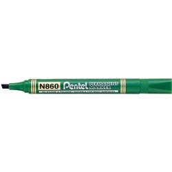 Pentel N860 Green Chisel Permanent Marker