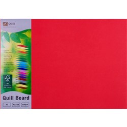 Quill Board 210Gsm A3 Red
