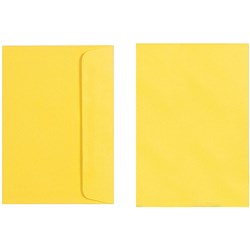 Quill Lemon C6 80gsm Coloured Envelopes