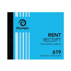 Book Carbon Duplicate Rent Receipt 619 100X125mm