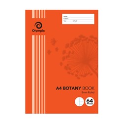A4 64 Page 8mm Botany Exercise Book
