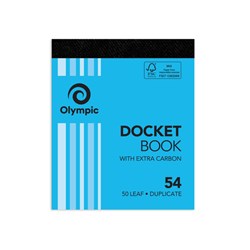 Olympic Docket Book duplicate #54 (140989)