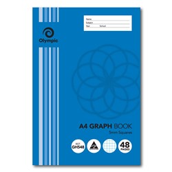 Olympic A4 48 Page 5mm Graph Exercise Book