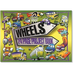 Book Project Olympic Wheels Ruled 8mm 24Pg