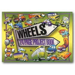 Book Project Olympic Wheels Ruled 8mm 24Pg