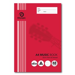 Tudor A4 48 Page Music Exercise Book