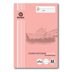 Book Exercise Tudor Primary 250X175mm 32 Page 3mm Dbl Rule