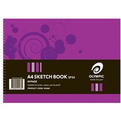 Olympic Sketch Book A4 40 Page Cartridge Sp34