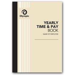 Olympic Yearly Time Wages Book 210x148mm