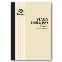 Olympic Yearly Time Wages Book 210x148mm