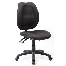 Sabina Black Fabric High Back Typist Chair