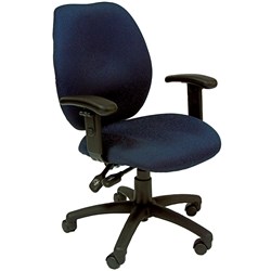 Sabina High Back Blue Task Chair With Arms