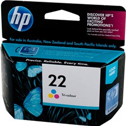HP 22 Tri-Colour Ink Cartridge