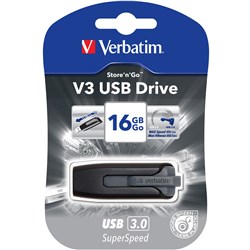 Verbatim 16gb Store'n'Go Grey V3 USB Drive