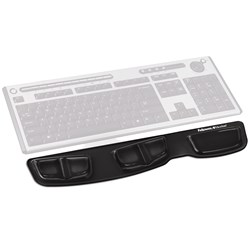 Fellowes Clear/Black Gel Keyboard Wrist Rest