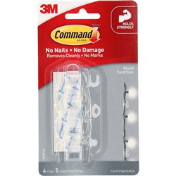Command Clear 17017 Small Cord Clip