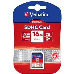 Verbatim SDHC 16gb Class 10 Memory Card