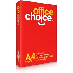 Office Choice A4 80gsm Carbon Neutral Premium White Copy Paper