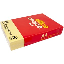 Office Choice A4 80gsm Yellow Copy Paper