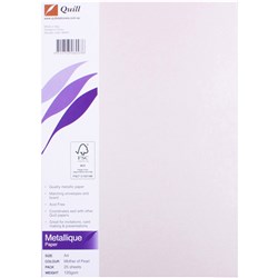 Quill Metallique Mother Of Pearl A4 120gsm Paper