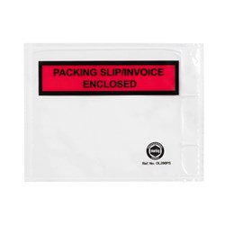 Cumberland 115x155mm Packing Slip/Invoice Enclosed White Adhesive Packing Envelopes