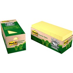 Post-It Yellow Recycled 654R-24CP-CY 75x75mm Adhesive Notes Cabinet Pack