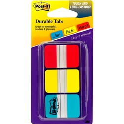 Index Tab Post-It Durable 686-Ryb - Blue Red Yellow