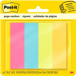 Page Marker Post-It 671-4Au 22.2X73mm Ultra