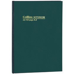 Notebook Collins Hard Cover 5504 A5 A-Z 168 Pg