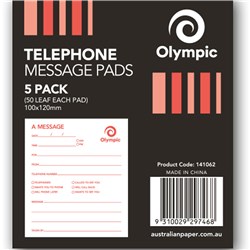 Pad Telephone Message Olympic