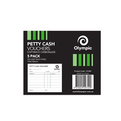 Pad Petty Cash 100X120mm 50Lf Tudor