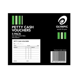 Pad Petty Cash 100X120mm 50Lf Tudor