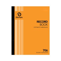 Book Carbonless Record Dup 706 250X200mm