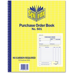 Book Carbonless Spirax Purchase Order 501 250X200mm