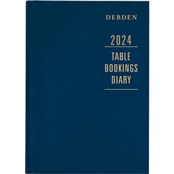 Debden 2024 TBD A4 2 Pages A Day Table Bookings Diary