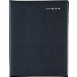 Debden Visitors Book A4 Short Wiro 64 Leaf Black