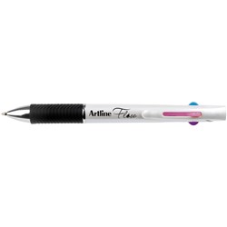 Artline Flow 4 Colour Brights Medium Retract White
