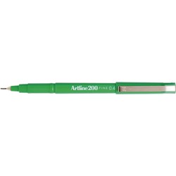 Artline 200 Green 0.4mm Permanent Fineliner