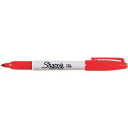 Marker Sharpie Permanent Fine Red