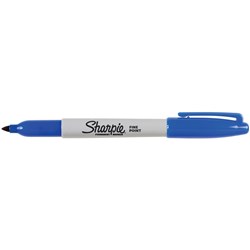 Marker Sharpie Permanent Fine Blue