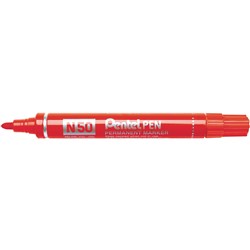 Pentel N50 Permanent Bullet Marker Red