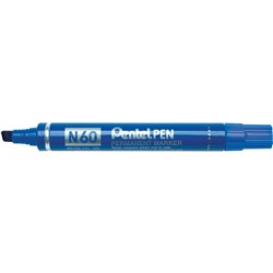 Pentel N60 Blue Permanent Chisel Marker
