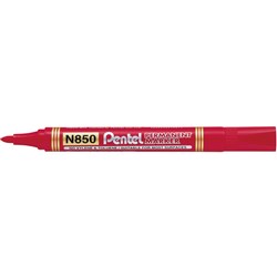 Pentel N850 Red Bullet Permanent Marker