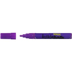 Texta Purple 4.5mm Bullet Dry Wipe Liquid Chalk Marker