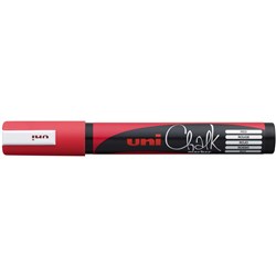 Uni Liquid Chalk 2.5mm Red Bullet Tip Marker