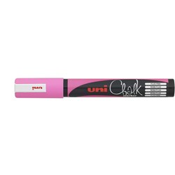 Uni Liquid Chalk 2.5mm Fluro Pink Bullet Tip Marker