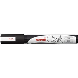 Uni Liquid Chalk 2.5mm Black Bullet Tip Marker